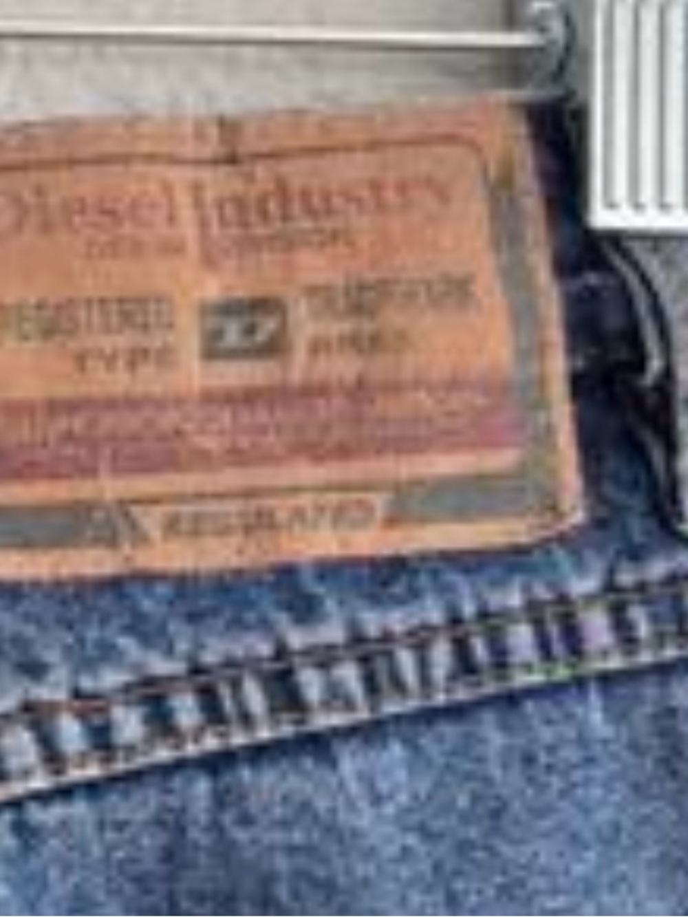 Y2K Vintage Diesel Medium Blue Flare Wide-Leg Jeans Size 27 - Picture 8 of 9